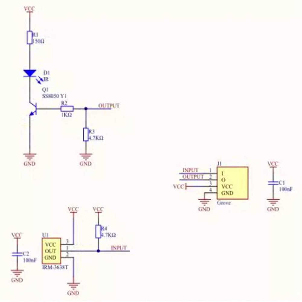 M5Stack infrared unit Infrared emission/reception Infrared transceiver sensor GPIO interface