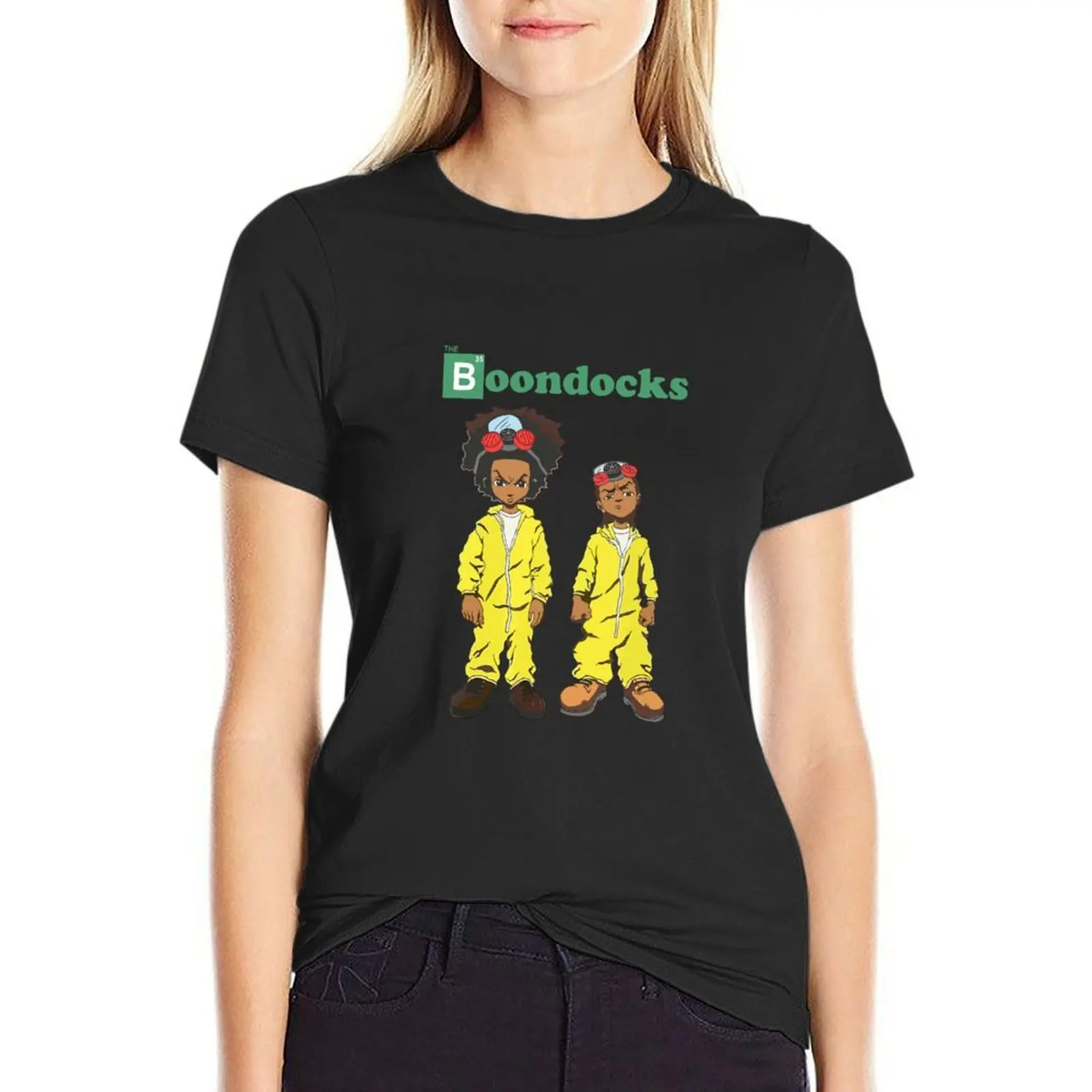 

The-Boondocks Parody Breaking-Bad Funny Shirt T-Shirt lady clothes customs design your own cute clothes t shirts for Women