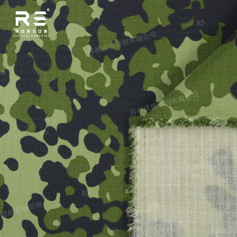 heißer Verkauf 50 % Nylon 50 % Baumwollstoff Dänemark Camo
