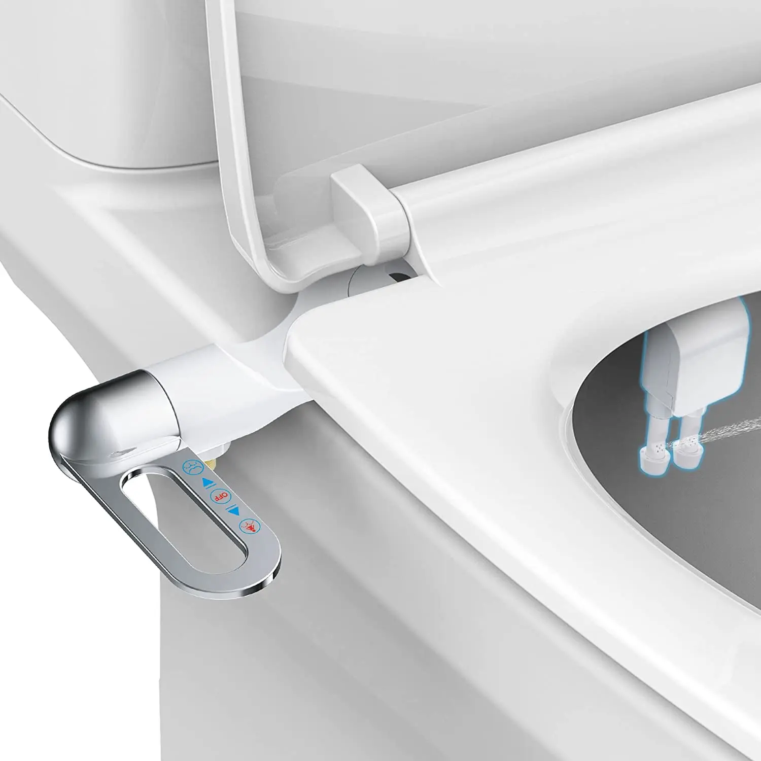 2023 Bidet Attachment for Toilet Seat, Self Cleaning, Frontal & Rear Wash,Non-Electric Mechanical