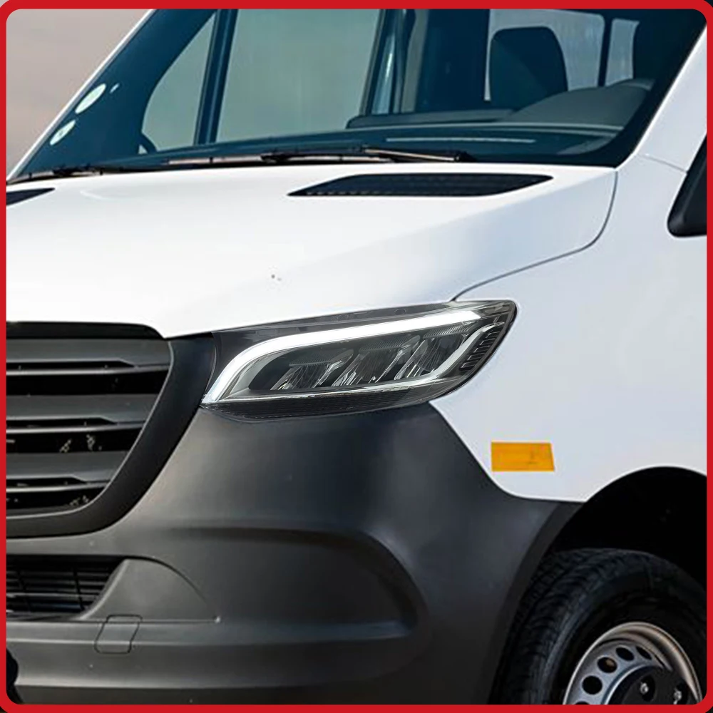 For Benz Sprinter 2018-2023 Headlights Assembly Upgrade LED Projector Lens Accessories,Blink Signal Light,Plug and Play