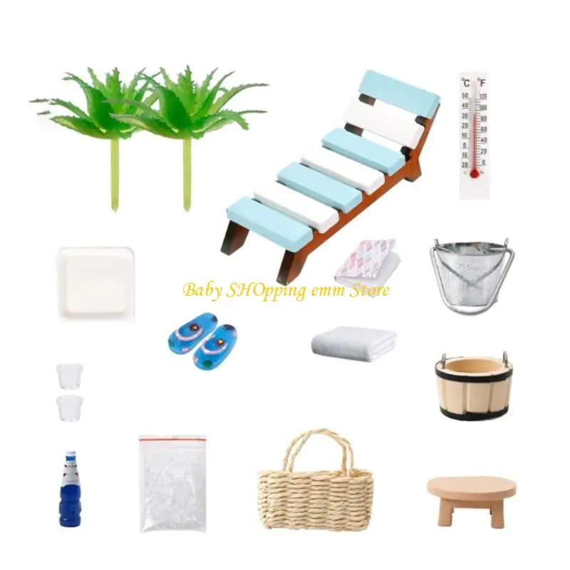 

23GD миниатюрное кресло для отдыха 1/12 кукольный домик деревянная мебель декоративный аксессуар для летнего активного отдыха