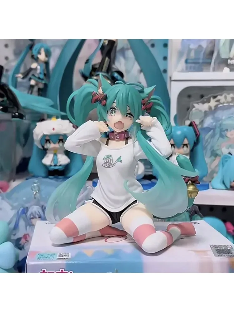 Heißer Verkauf: 11cm Desktop-Figur im Niedlichen Hatsune Miku Kawaii-Stil, Anime-Spielzeug, PVC-Modell, Sammlerpuppe, Geburtstagsgeschenk