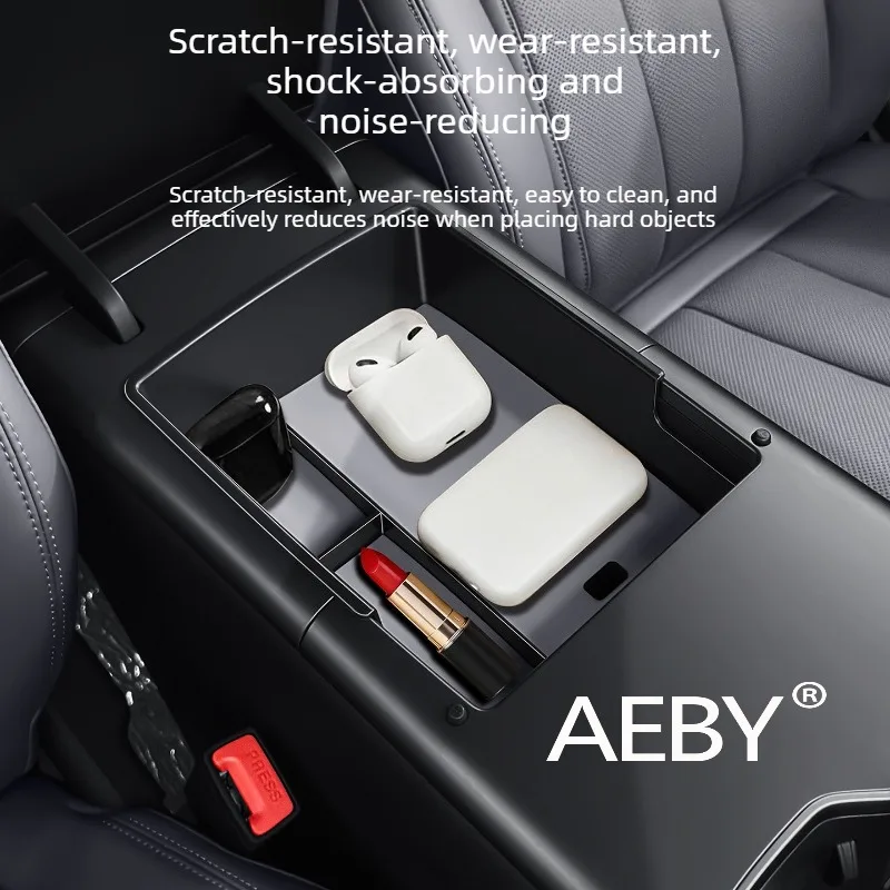 AEBY For BYD Song Pro DM-i Smart Driving Editio 2025-2026 Car Center Console Organizer,Armrest Storage Box,Tray with Anti-Slip