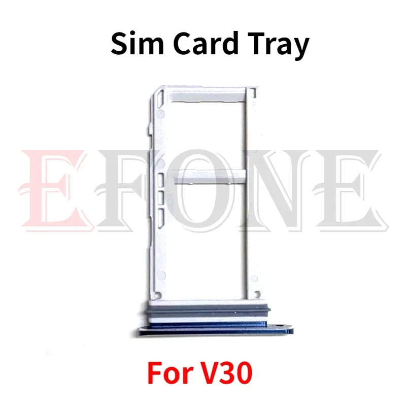 For LG V20 V30 V40 V50 H930 H933 Sim & SD Card Reader Holder Tray Slot With Waterproof Container Replacement