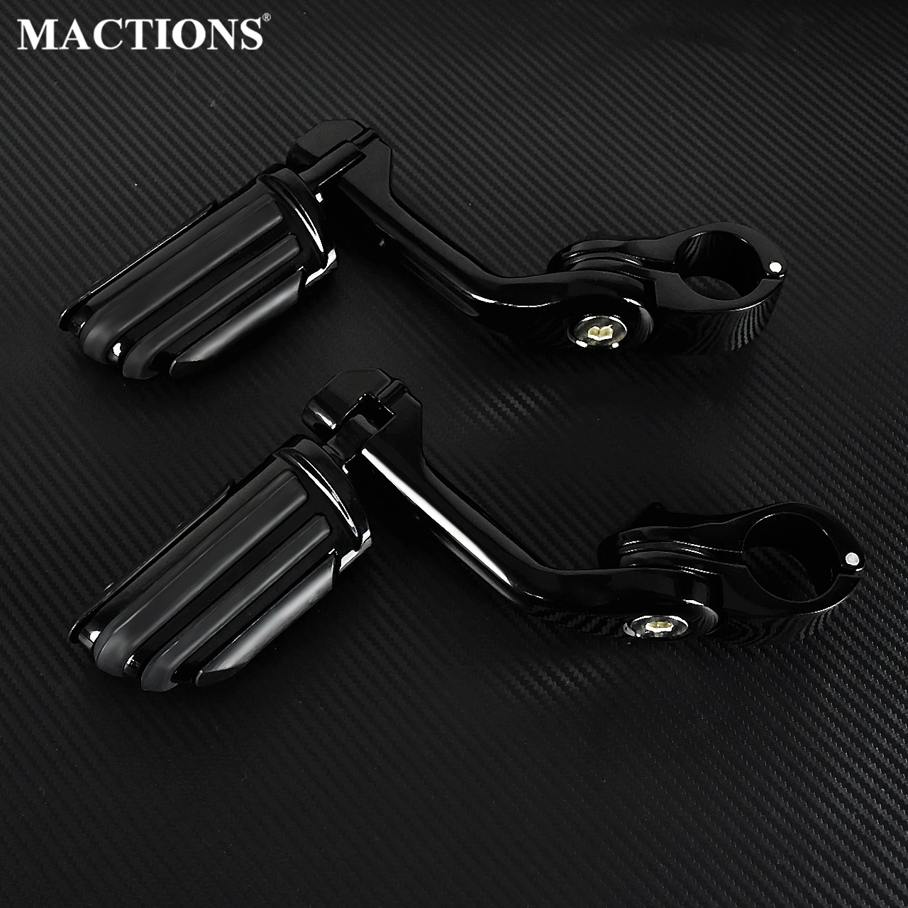 

Universal Black Highway Footpegs Motorcycle 32mm Long Angled Adjustable Foot Peg Footrest For Harley For Yamaha For Suzuki