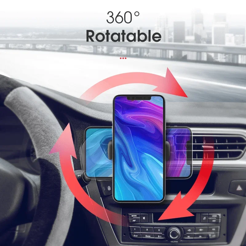 Carsun Auto-Handyhalterung für Lüftungsschlitz, Universelle Auto-Innenausstattung, ABS-Handyhalterung für Fahrzeuge