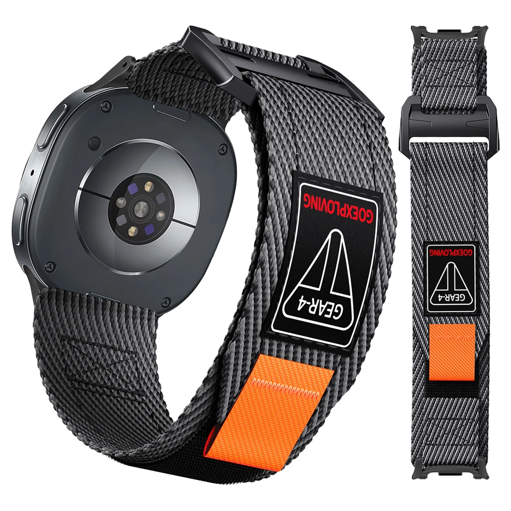 Sports Nylon Strap For Samsung Galaxy Watch 9 8 44mm 40mm Tactical Band For Samsung Watch8 Classic 46mm Bracelet Watchband Belt