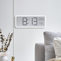 Digital Clock LCD Display Multifunctional Temperature Humidity Digital Alarm Clock Ultra Thin Electronic Clock