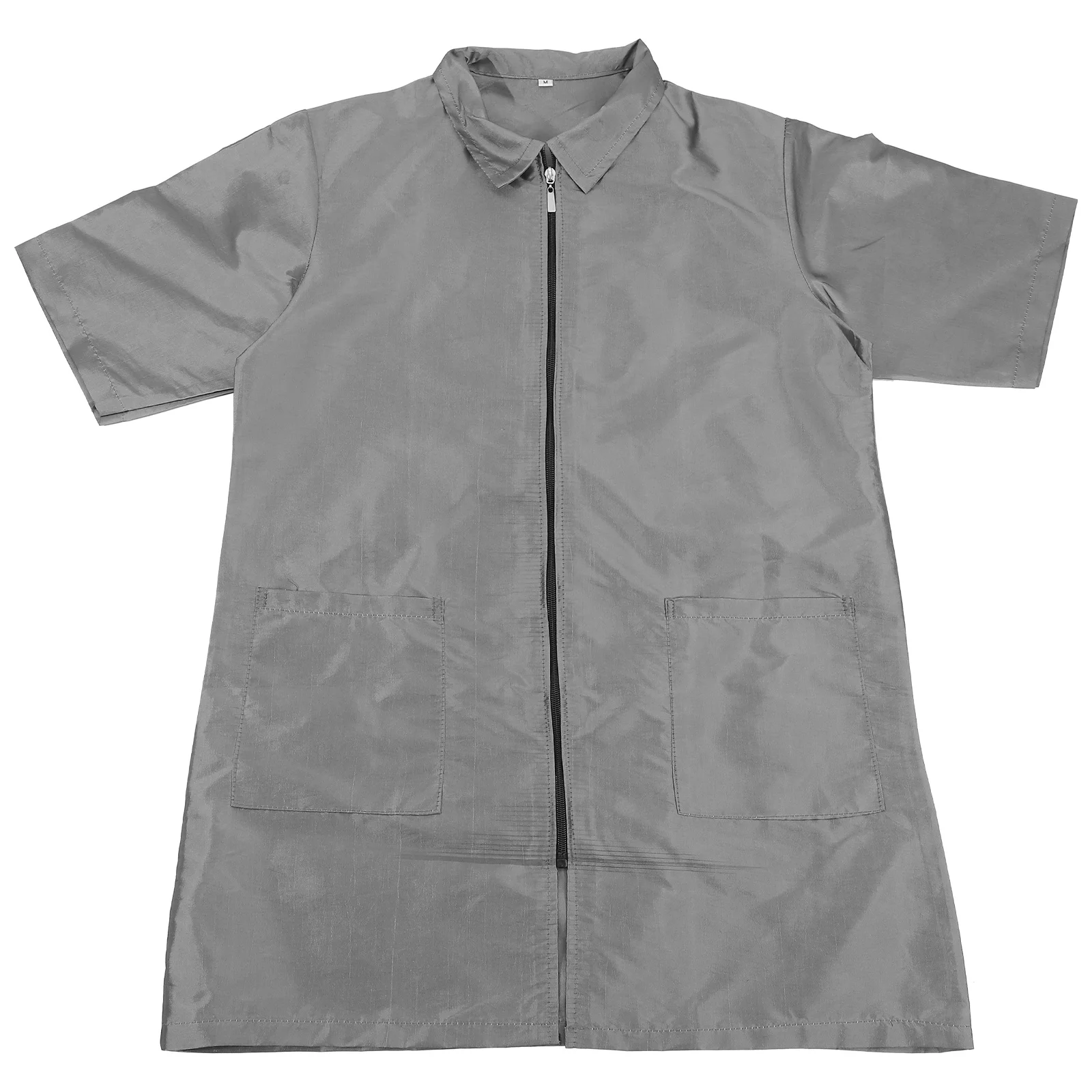 مريلة حلاقة بأكمام قصيرة للنساء، ملابس عمل للعناية بالحيوانات الأليفة، ملابس للعناية بالكلاب، نسيج بوليستر مريح