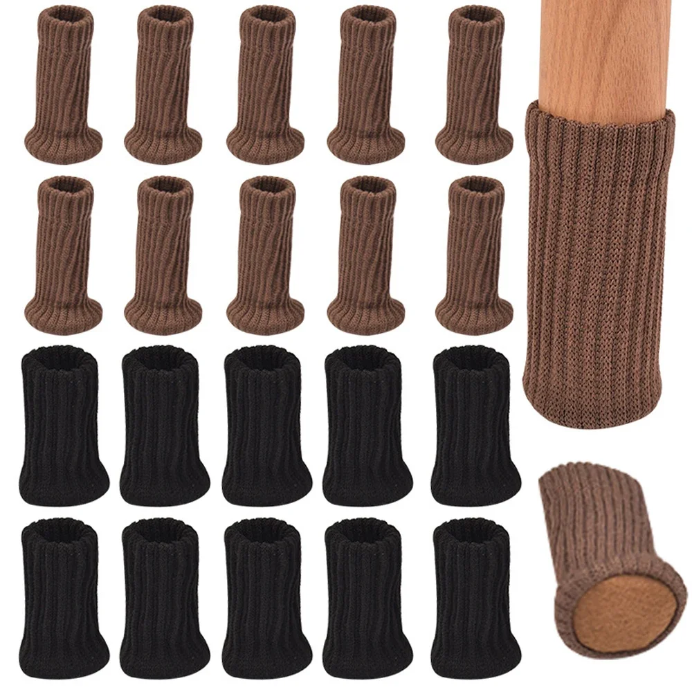 Calcetines para patas de mesa y silla, cubierta protectora para muebles, protección para el suelo, alfombrilla antideslizante gruesa, calcetines para patas de mesa y silla