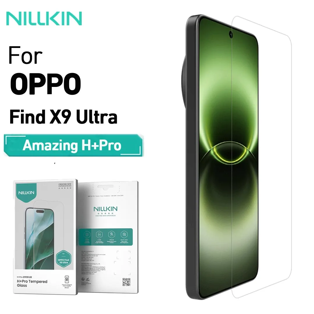 NILLKIN H+ Pro Series Tempered Glass For OPPO Find X9 Ultra 9H Anti Explosion HD Anti-Fingerprint Protector