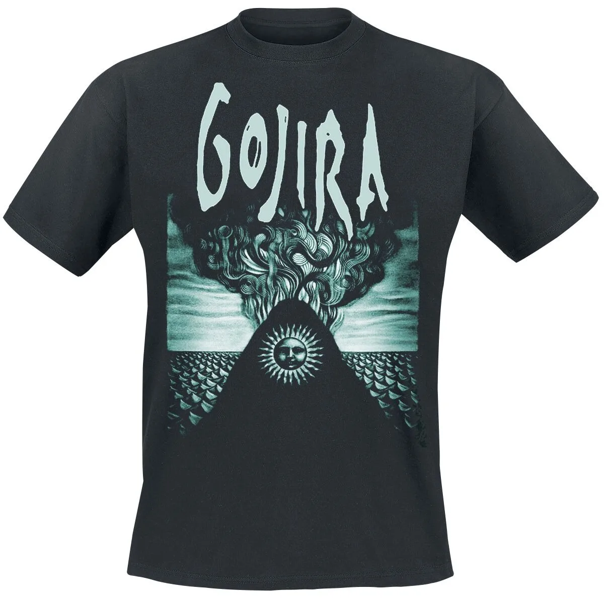 Gojira Occult Woodcut Tee, Progressive Metal T-Shirt mit Skelettbaum- und Gothic-Art-Design für Fans – Detail 3