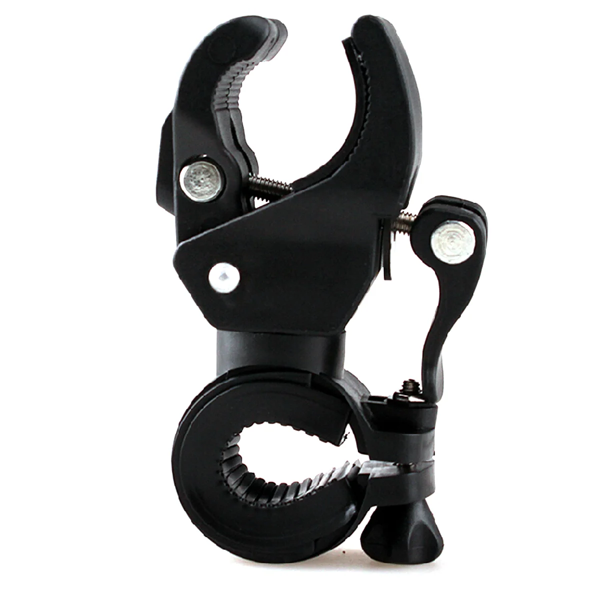 

Universal 90-degree Rotating Bike Handlebar Mount LED Flashlight Torch Mount Holder Grip Bracket (Black)