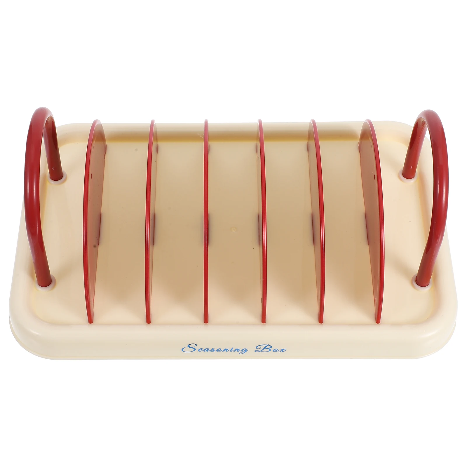 

Kitchen Storage Rack Countertop Dish 7 Compartments Organizer Cutting Board Stand Pp Slot Plate Holder Drying