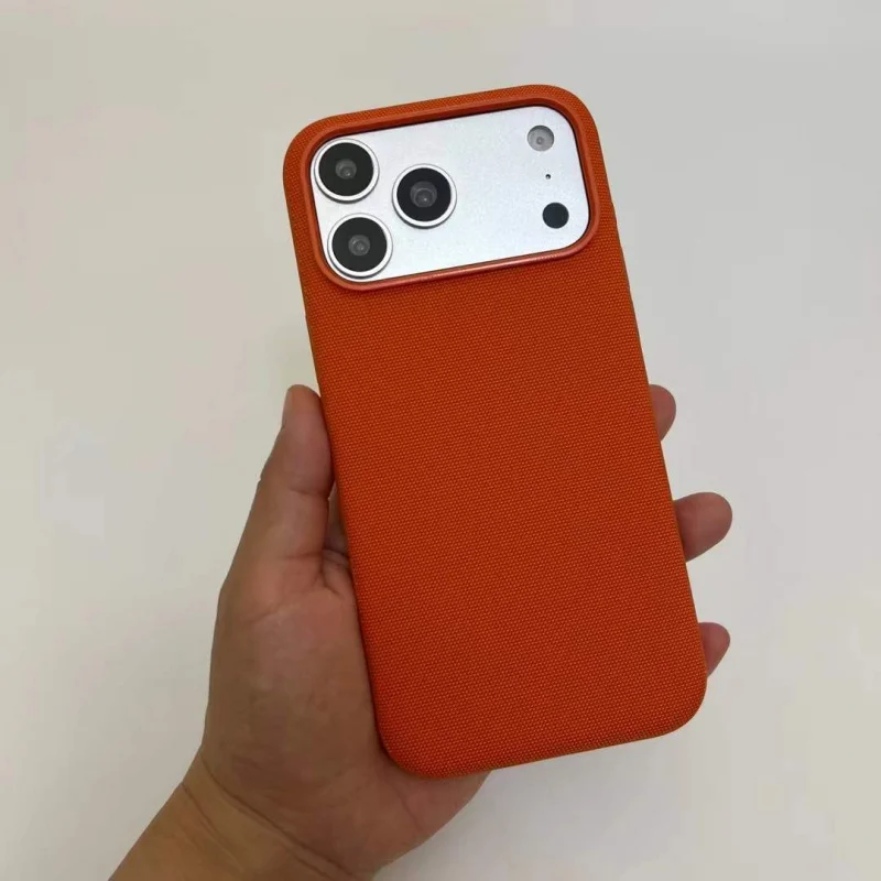 

Чехол для iPhone 17 Pro Max с MagSafe 2026, противоударный, противоскользящий, из премиальной тканой ткани