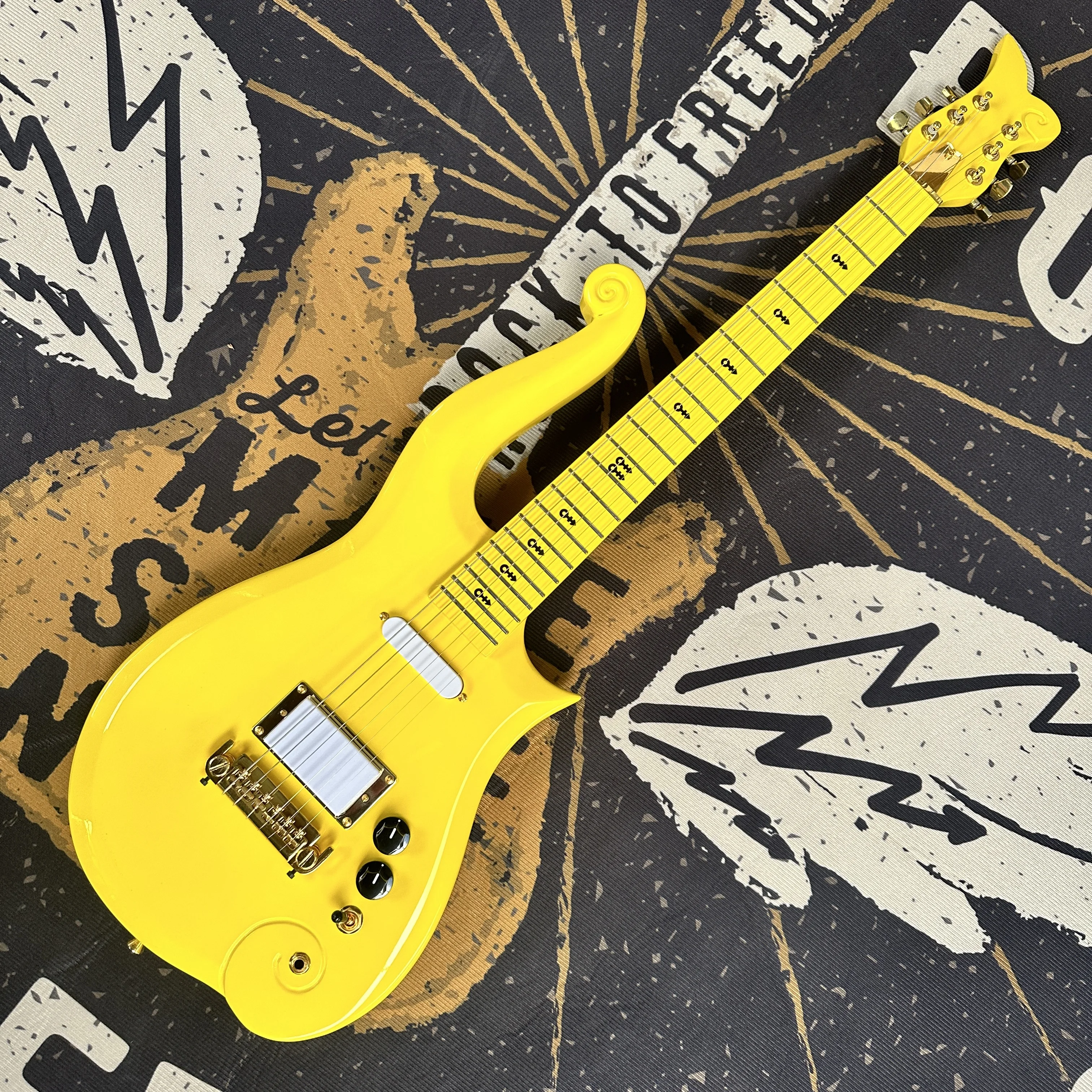 

Новая модель электрогитары Little Prince, электрогитары с золотой фурнитурой, электрогитара с кленовым грифом