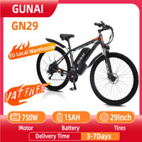NEW GUNAI GN29 ADULT ELECTRIC BIKE, 750W MOTOR 29 INCH ELECTRIC MOUNTAIN BIKE COMMUTER ELECTRIC BIKE WITH 48V15AH BATTERY