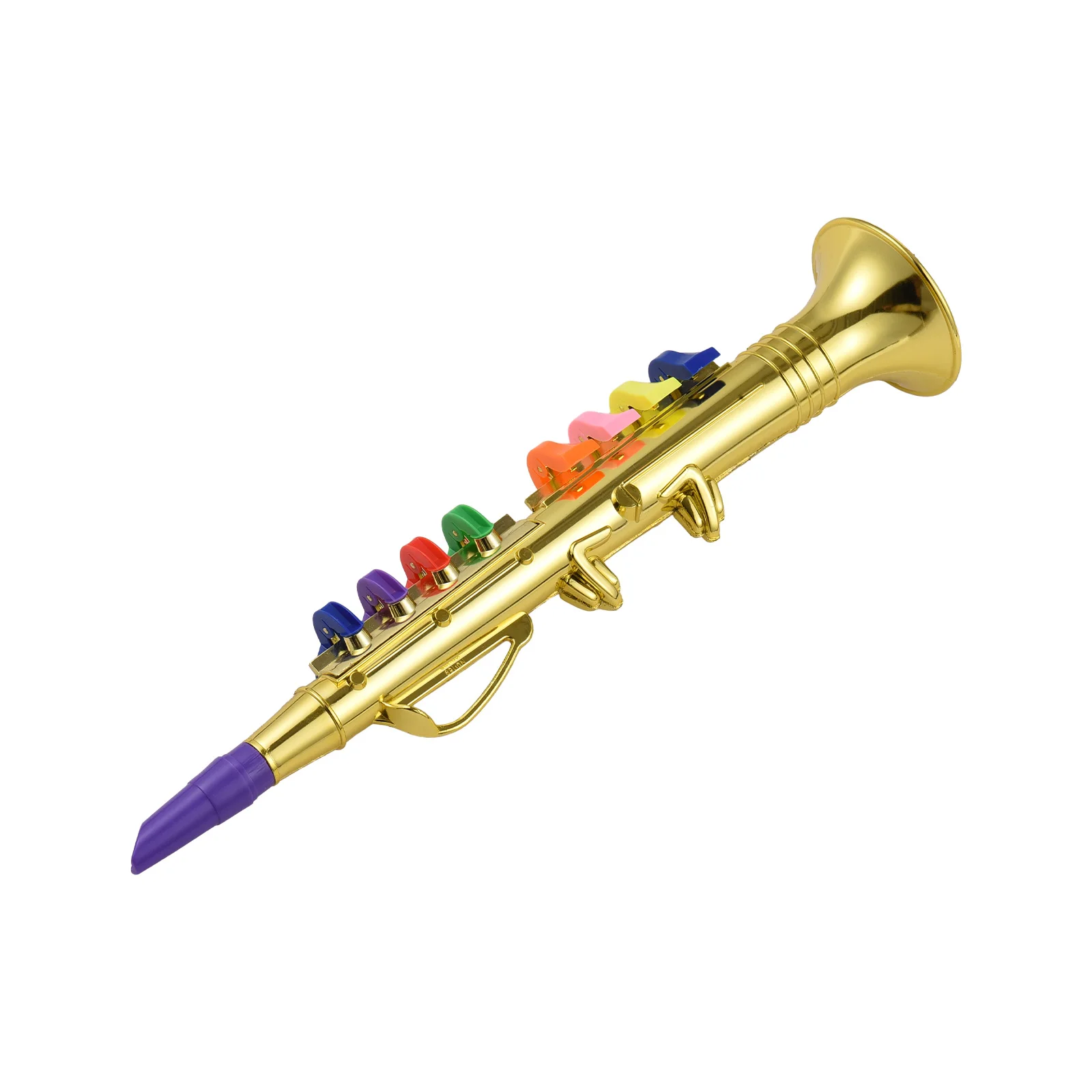 Clarinet with 8 Colored Coded Keys  Musical Wind Instruments Eco-friendly ABS Early Educational for Kids