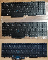 New DK Norwegian Swedish Nordic Finnish Svenska Keyboard for DELL Latitude E5550 E5570 E5580 5550 5580 5590 5591 BACKLIT Pointer