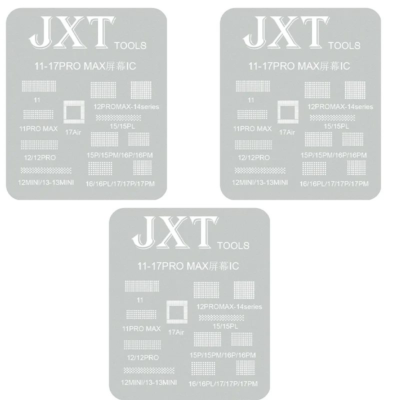 JXT Screen IC Reballing Stencil for IPhone 11 To 17 Pro Max Screen Display IC Protection BGA Reballing Stencils