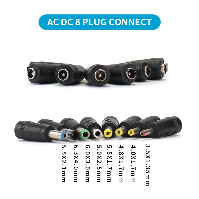 Adaptador ajustable de CA y CC, fuente de alimentación de pantalla LED de 12V, 220V a 3V, 5V, 9V, 12V, 24V, 36V, con conector Jack de CC