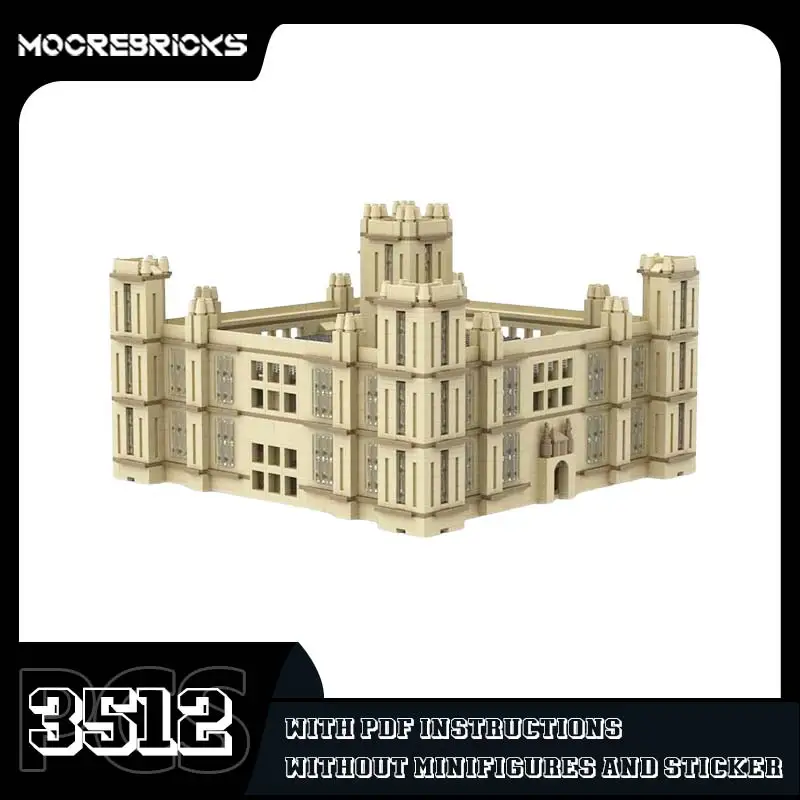 MOC Vintage British Manor House Building Blocks Royal Estate Castle Victorian Architecture DIY Bricks Model Toy Gift Adults