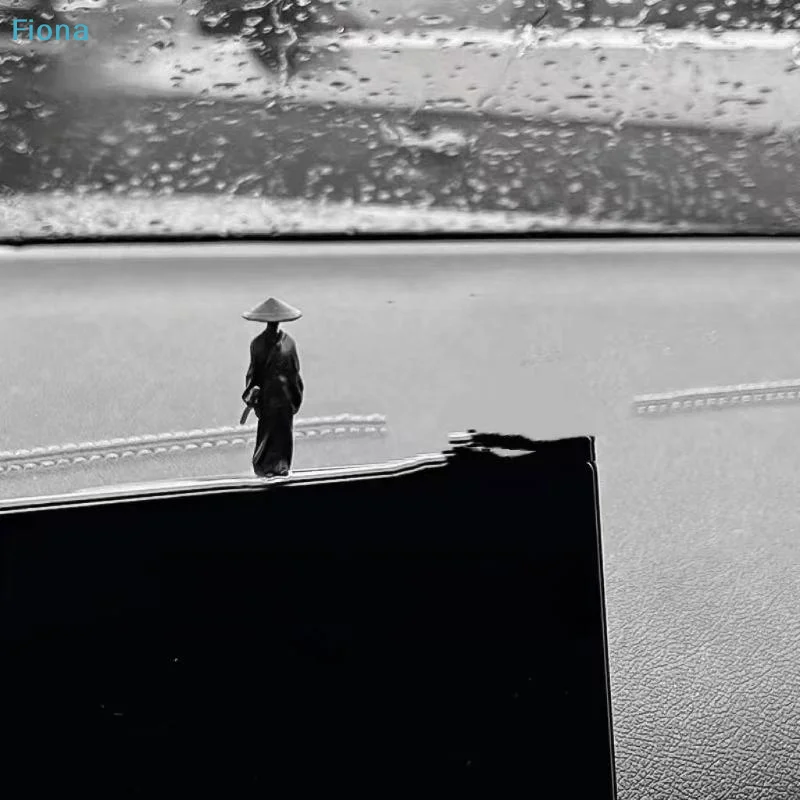 ☽6Pcs/set Exquisite Ancient Car Statue Ornament Mini Chinese Swordsman Figure Cartoon Swordsman Miniatures Interior Decor