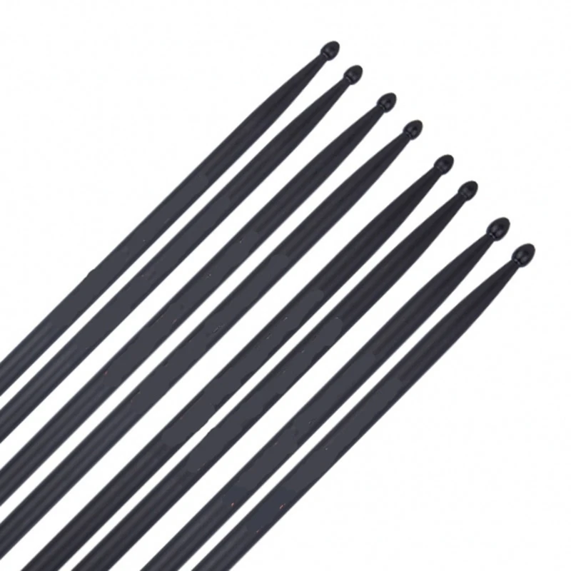 1 Pair 5A Carbon Fiber Drumsticks for Beginners Musical Instrument Percussion Parts Drum with Antislip Handle