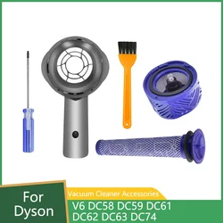 Motor Rear Cover Kit For Dyson V6 DC58 DC59 DC61 DC62 DC63 DC74 Vacuum Cleaner Pre / Post Filters Set Replacement Accessories