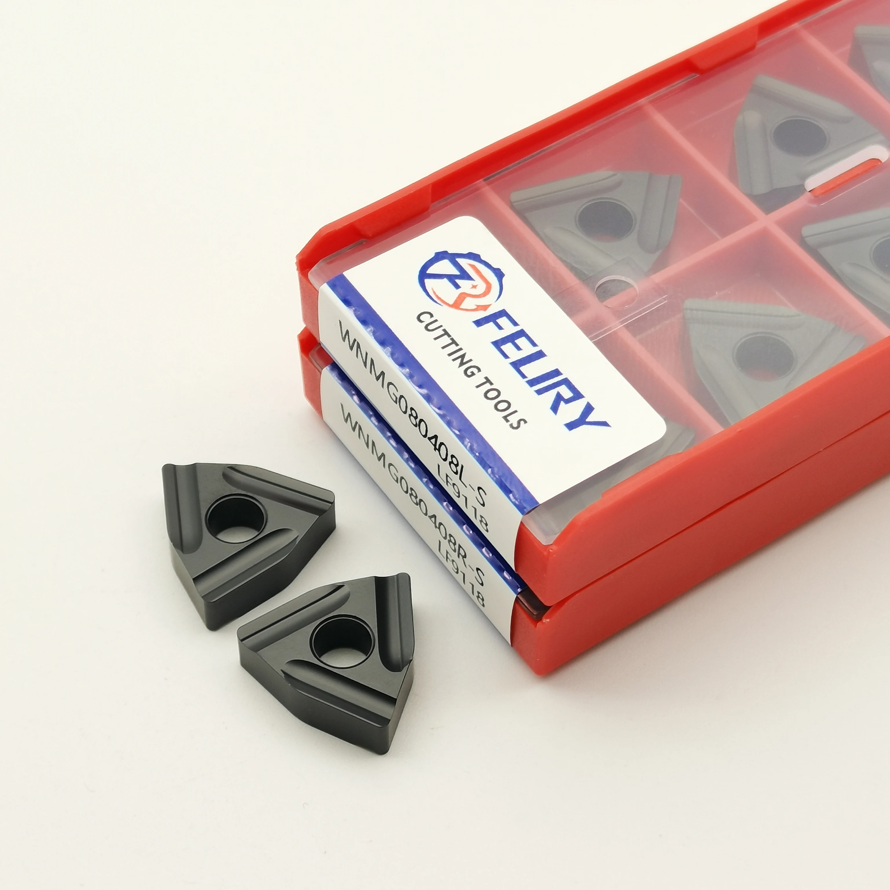 

10PCS High quality carbide WNMG080404R WNMG080404L WNMG080408R WNMG080408L-S LF9118 tool can be used to process all steel WNMG