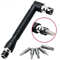 Home Maintenance tool Mini Double-ended L-Socket Wrench 6.35mm 90° Right Angle Screwdriver Driver Bit Joiner Handle Utility tool