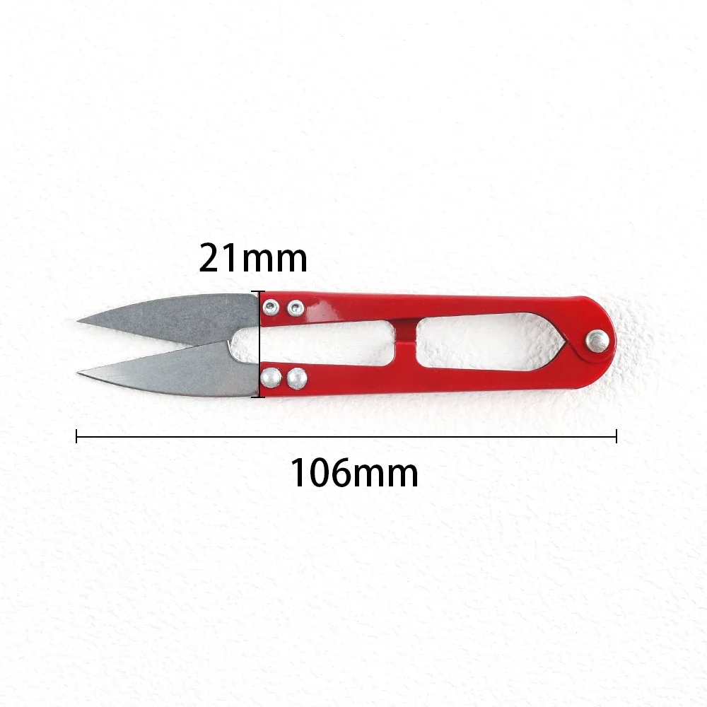 

1Pcs U Shape Fishing Scissors Mini Fish Scissors Embroidery Application Scissors Fishing Line Cutter Tools Fishing Accessories