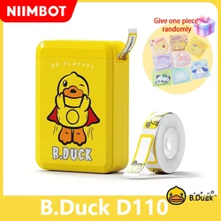 NIIMBOT B.Duck D110 Thermal Printer Wireless Portable Label Sticker Printer Maker Price Tag White Paper For Office Home Printer