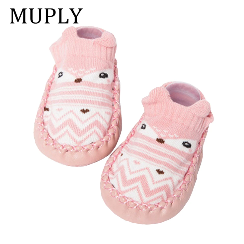 2022 Fashion Baby Socks With Rubber Soles Infant Sock Newborn Autumn Winter Children Floor Socks Shoes Anti Slip Soft Sole Sock