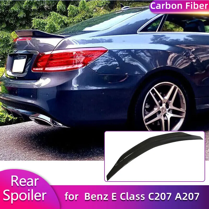 

Carbon Fiber Rear Trunk Spoiler Wings for Mercedes Benz E Class C207 A207 Coupe 2009-2016 Rear Spoiler Trunk Wing Lip Body Kit
