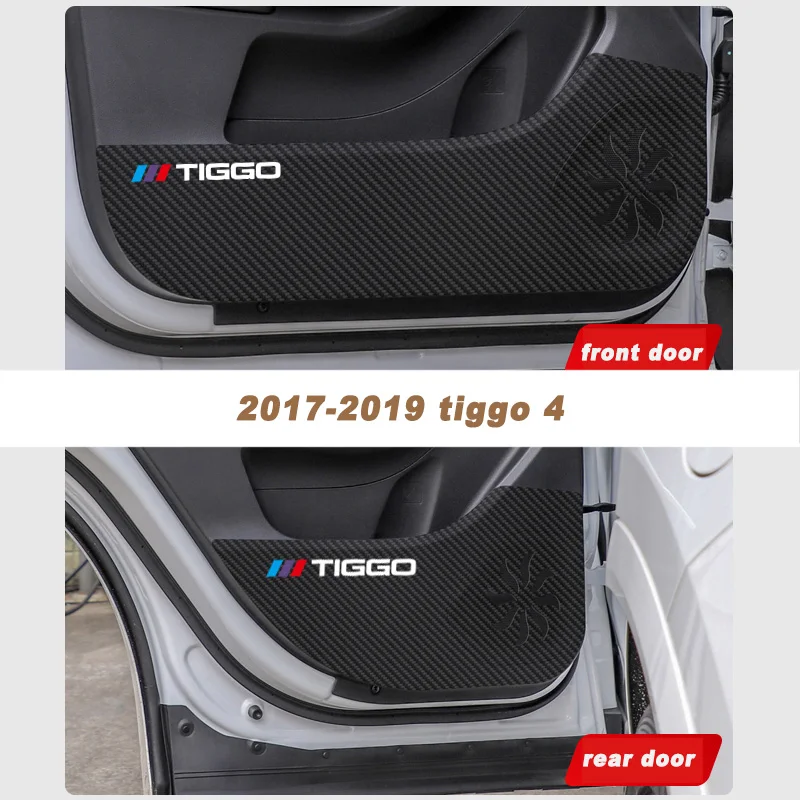 Car Interior Door Mat Anti Kick Pad Protective Sticker Decoration for Chery Tiggo 4 5x 2017 2018 2019 2020 2021 Accessories Auto