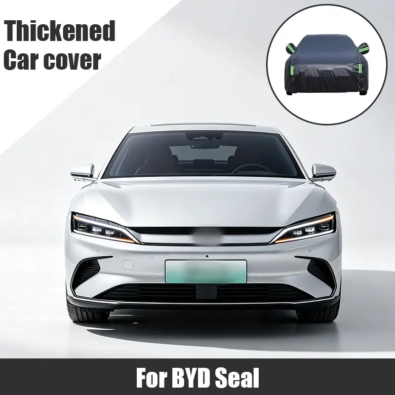 

For BYD Seal Full Car Cover with Side Zipper - Waterproof Dustproof UV Sun Protection All Weather Outdoor Cover