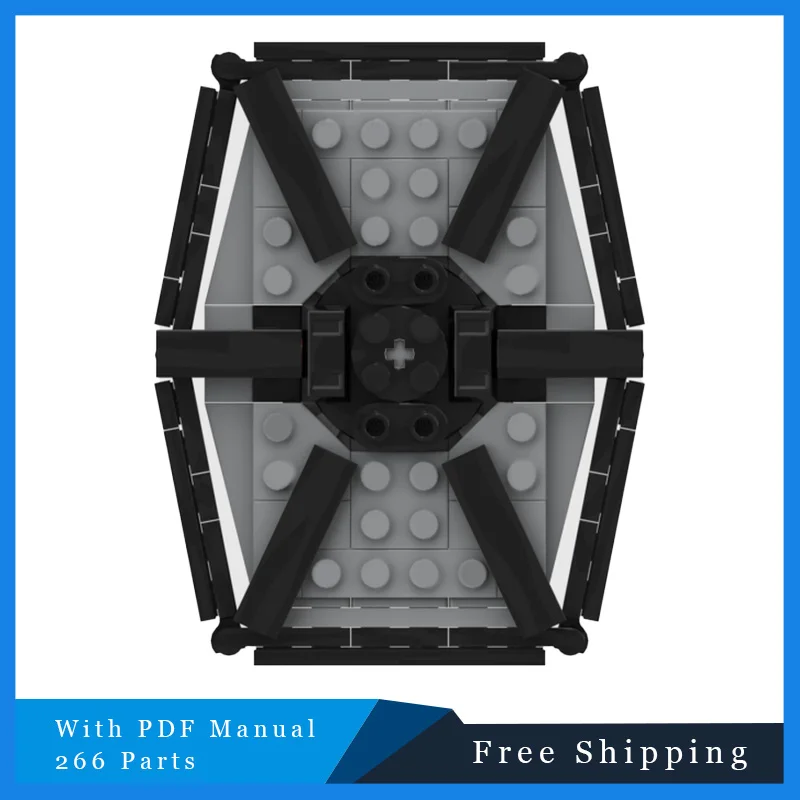 Bloc de construction modulaire, série de guerre MOC, technologie de vaisseau spatial de Combat, modèle d'assemblage créatif, jouet pour enfants, cadeau de Festival, 266 pièces