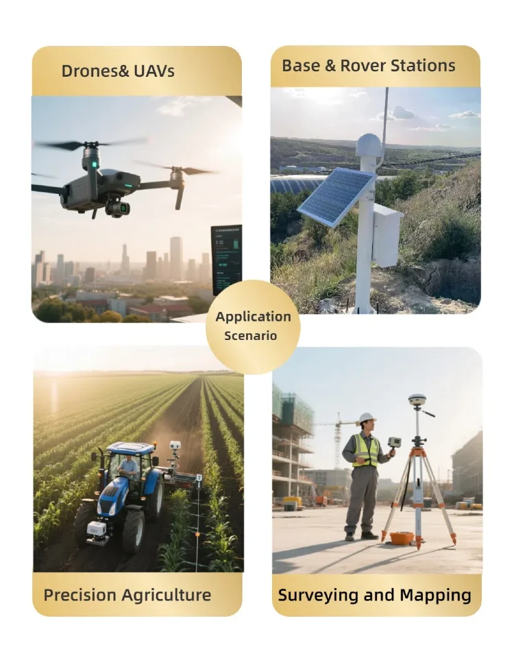 UM982 هوائي مزدوج RTK GNSS وحدة متعددة التردد BD/GPS/Galileo/GLONASS/QZSS هوائي تحديد المواقع عالي الدقة للطائرات بدون طيار/الروبوت #6