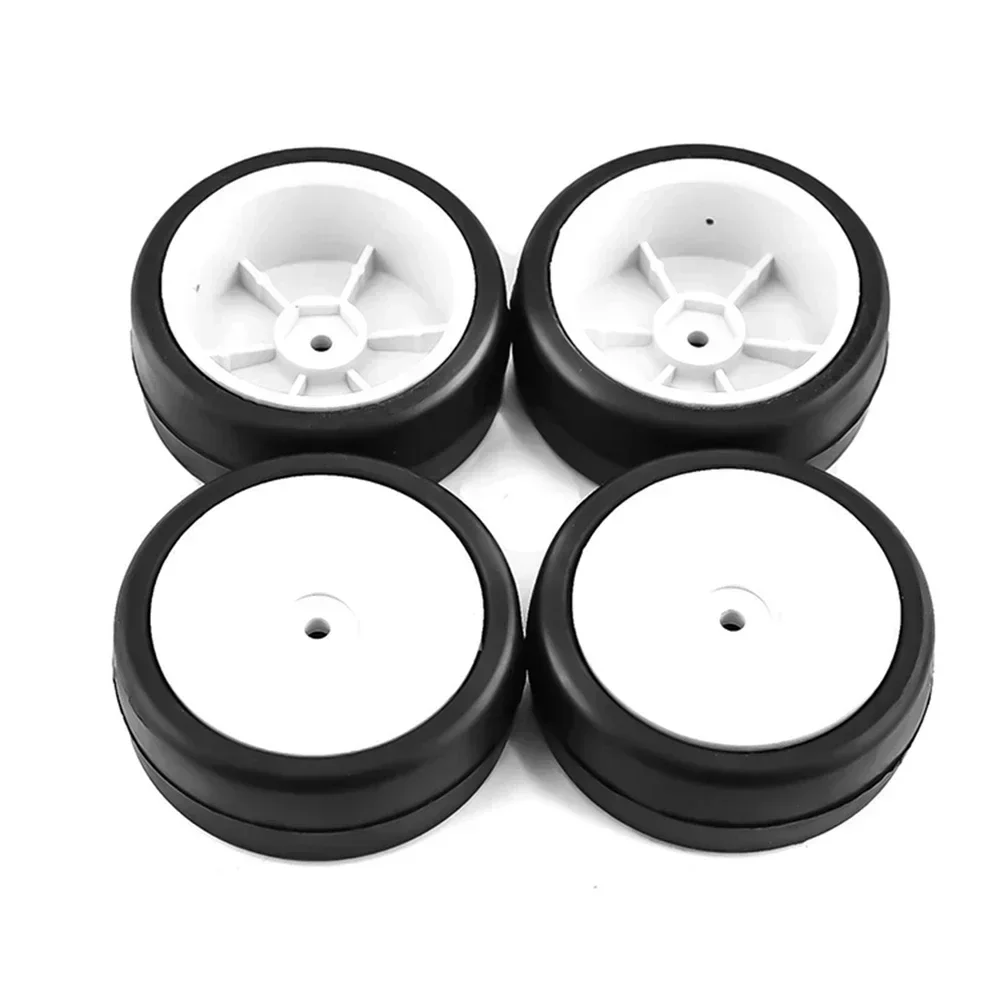 4 PCS 1/10 Electric Room Hot Melt Tire 039M Liner Wheel 35 Hardness for 1/10 On-road Racing RC Car Accessories