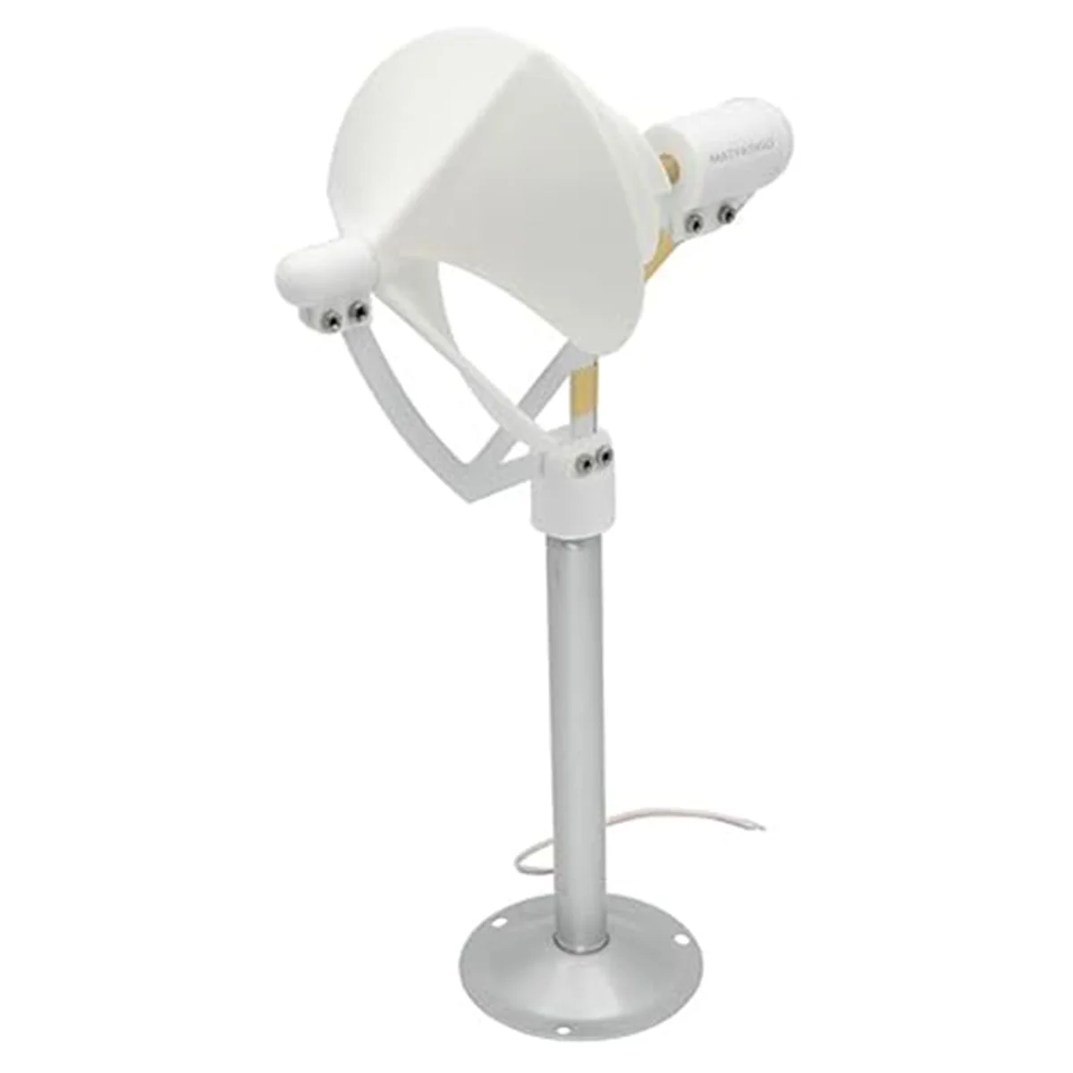 A79G Breeze Start 10W Miniature Wind Turbine Scientific Experiment Power Lamp White Solar Wind Generator Model with LED Light