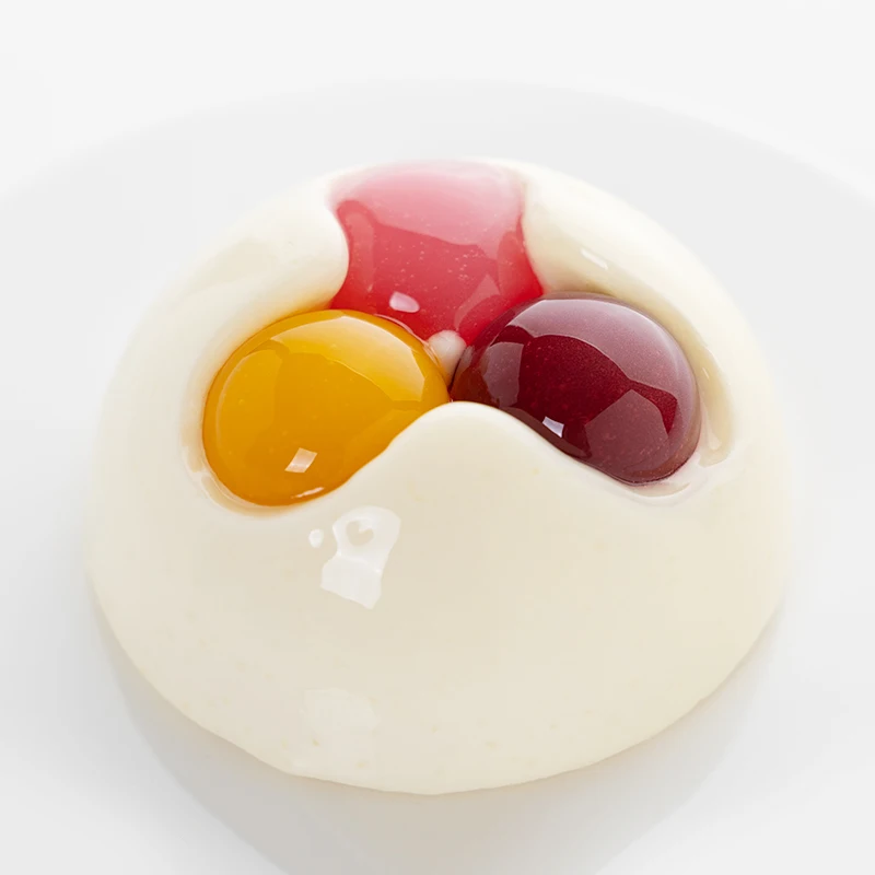 

AKOKO красочный шарик для бассейна, мусс, торт, силиконовая форма для французской выпечки, шоколада, полукруга, форма для выпечки сэндвичей