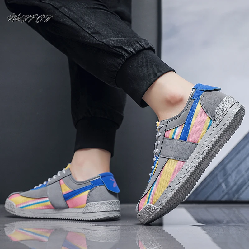 Sneakers Casual Plus Size 45 46 Men Designer Retro Running Shoes Fashion Fabric Breathable Height Increased Platform Sport Shoes image 6