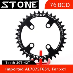 Stone Chainring 76 BCD For XX1 Round 30T 32T 34 36 38T 40T tooth MTB Bike Cycling Bicycle ChainWheel 76bcd