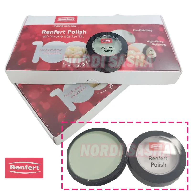 

18g Renfert Universal Diamond Polishing Paste With 5 Polishing Brushes Dental polishing and Finishing System
