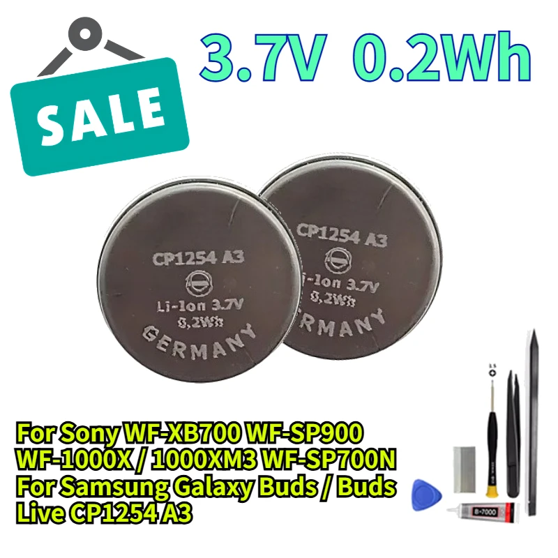 

Replacement Battery For Sony WF-XB700 WF-SP900 WF-1000X / 1000XM3 WF-SP700N For Samsung Galaxy Buds / Buds Live CP1254 A3