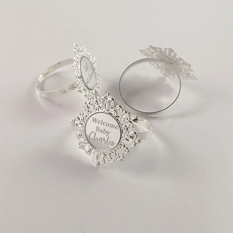 

Wedding Groom/Bride Name Napkin Ring Paper Holder Baby Show Baptis Dinner Party Wedding Banquet Table Decor Napkin Holders