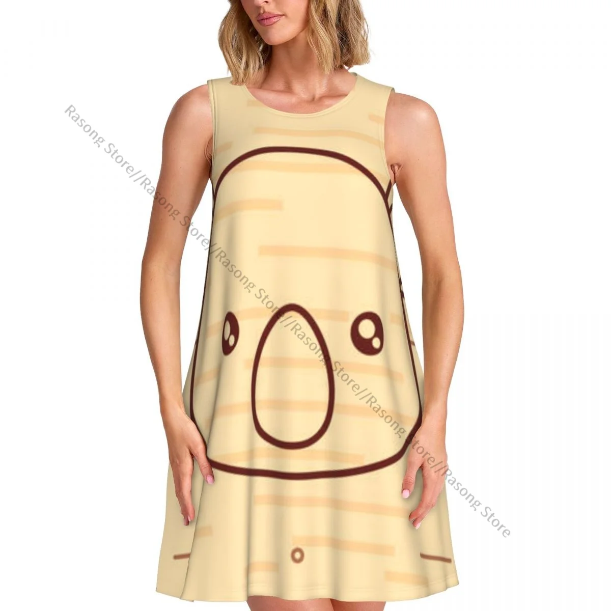 ชุดสตรีฤดูร้อนชุดลําลองเสื้อยืดชายหาดปกคลุมน่ารัก Koala Design ชุดถัง