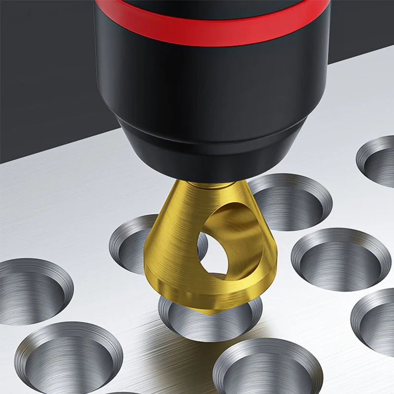 RL Cobalt M35 Titanium Coated Deburring Chamfer Cutter2-5 4-9 6-14 10-23mm 90 Degree Chamfer Countersink Drill Bit